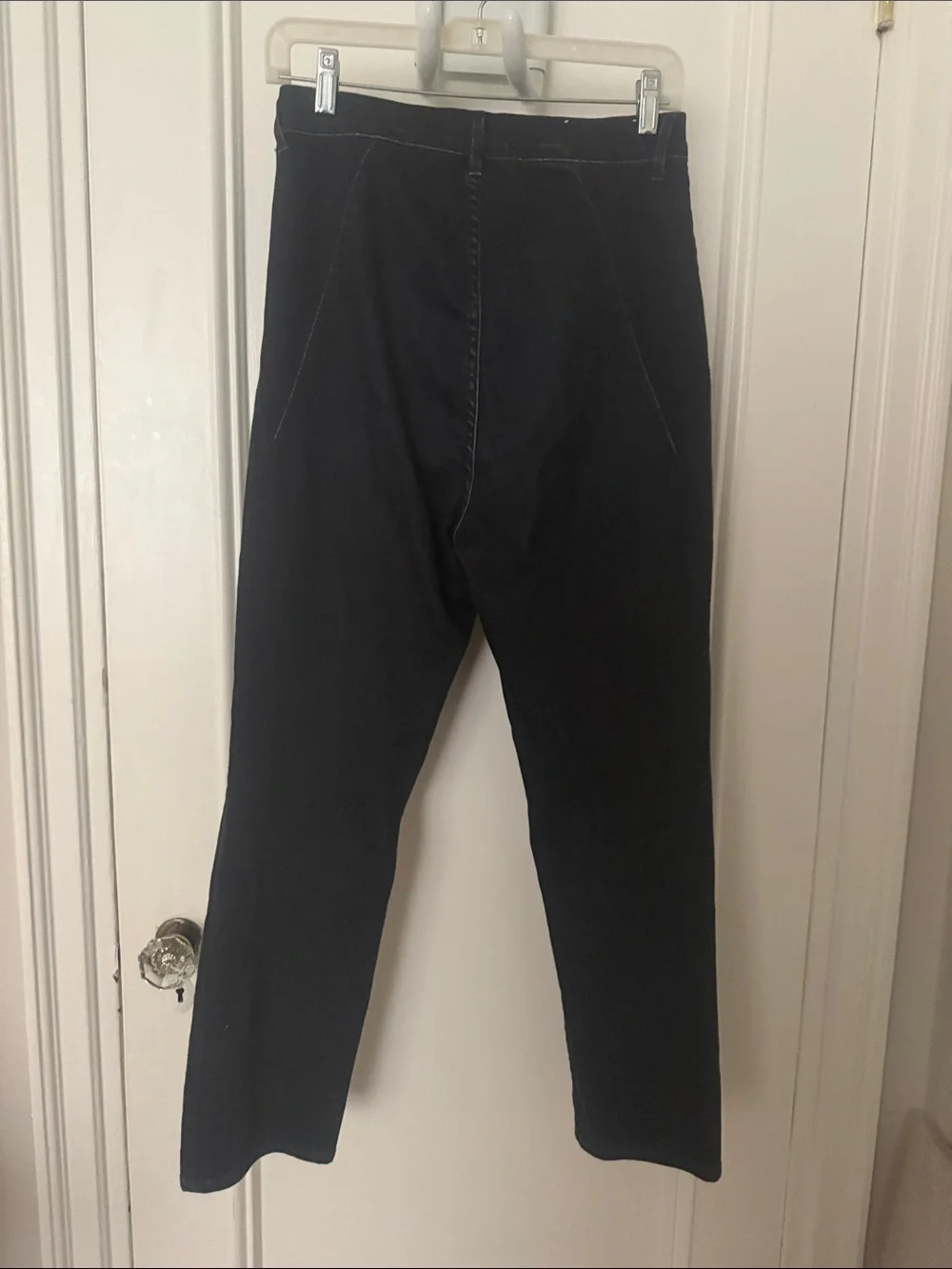 3x1 High-Rise Black Button-Fly Jeans
